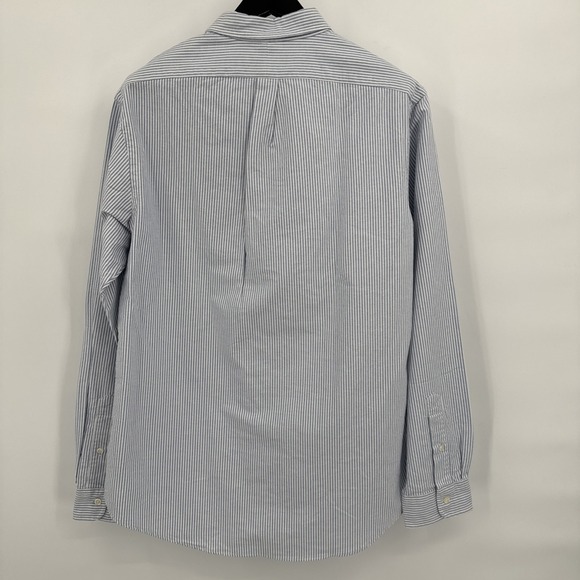 Ralph Lauren Men's Slim Fit Oxford Striped Button Down Blue White Sz XL Flesh - Picture 2 of 13
